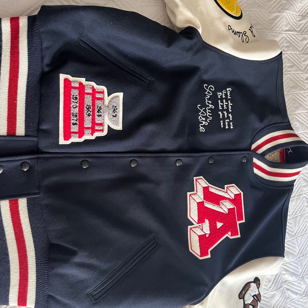 Rowing Blazers Navy and White Varsity Jacket